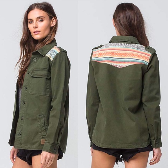 Rip Curl Jackets & Blazers - Rip Curl Green Sun Gypsy Military Jacket Medium